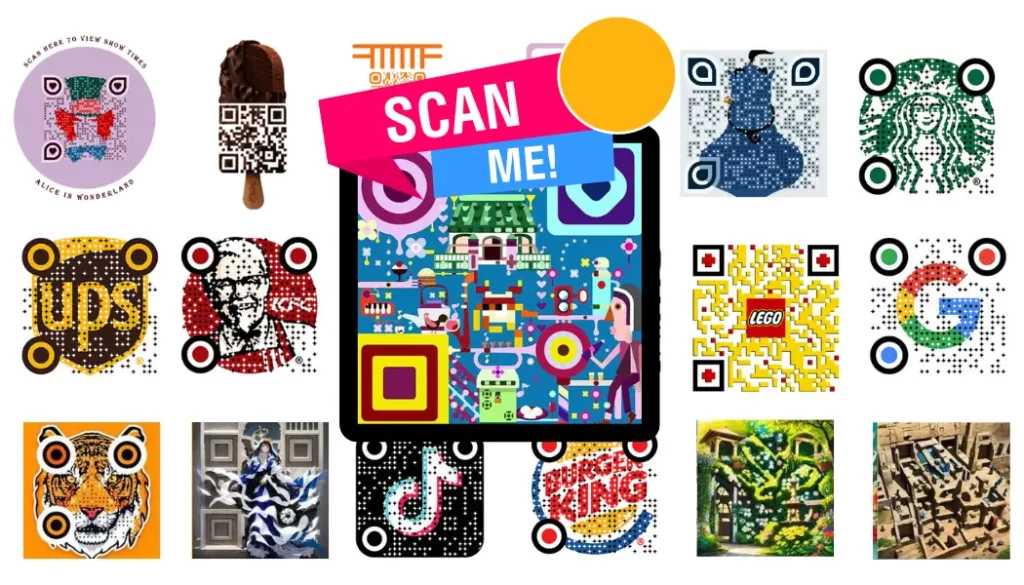Qr Code Beispiele werden gezeigt