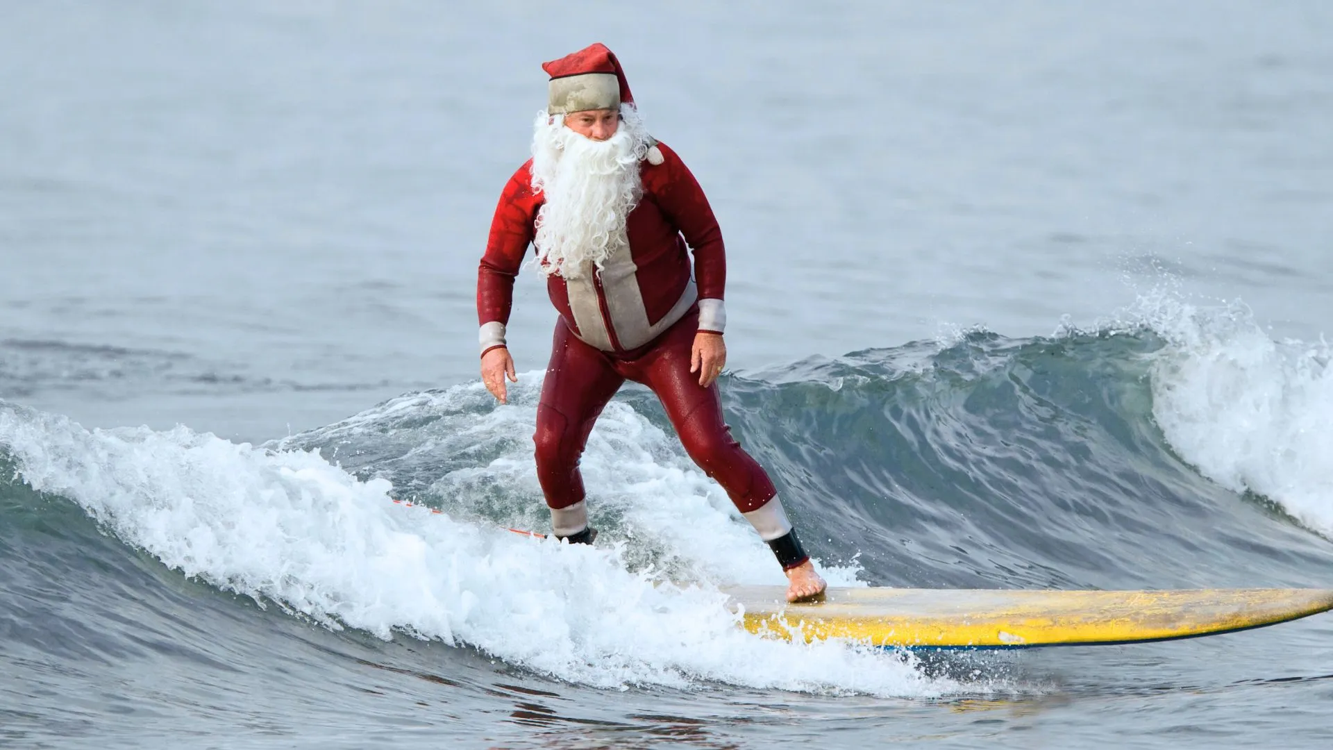 Surfing Santa
